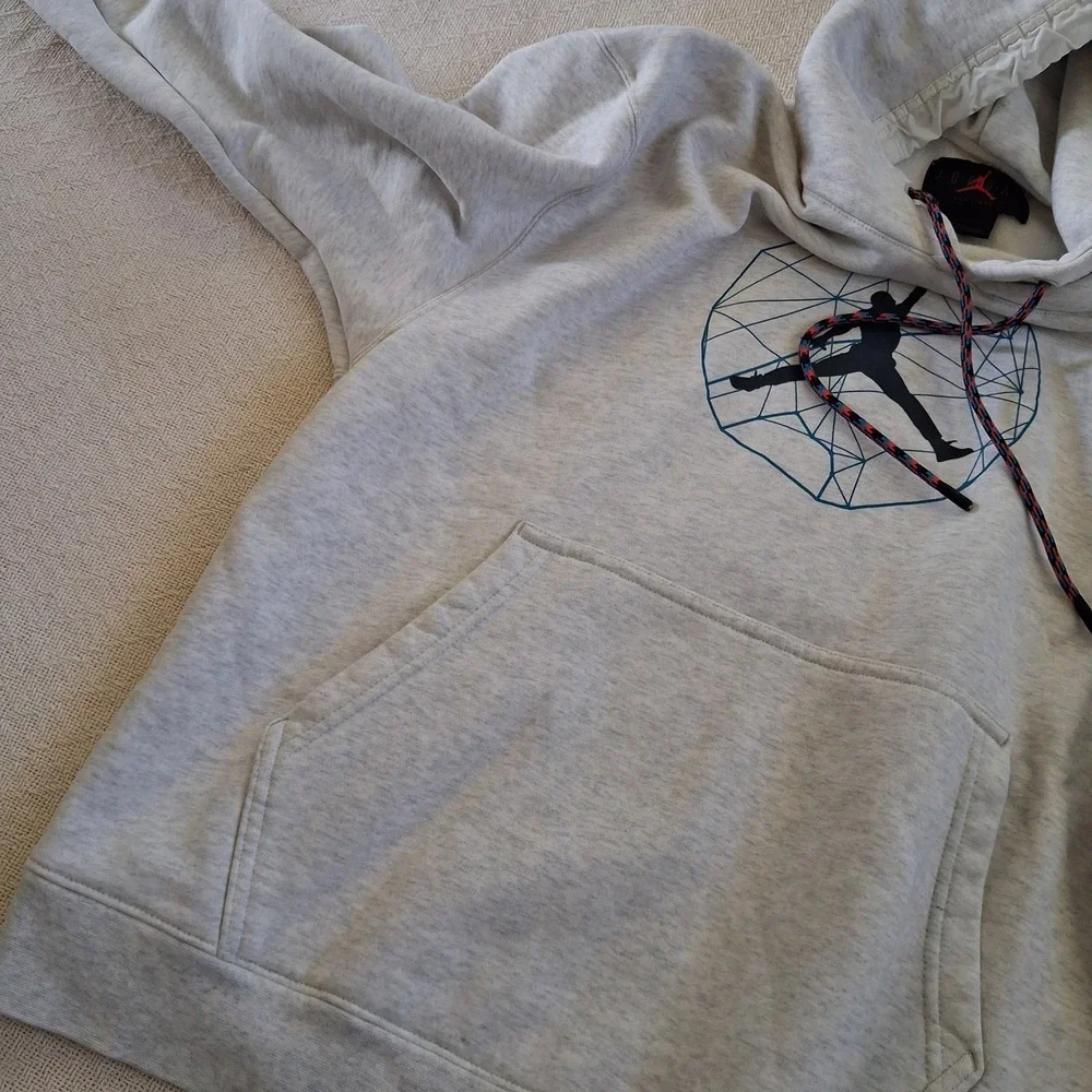 jordan essentials mountain large nike lacing beige hoodie streetwear athleisure
